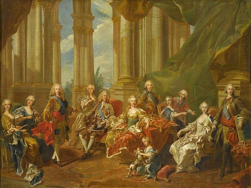 Louis Michel van Loo The family of Philip V in china oil painting image